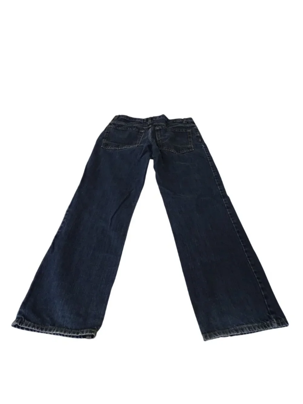 Old Navy Blue Denim Straight Leg Jeans Boys Size 16 Husky Cotton Casual School